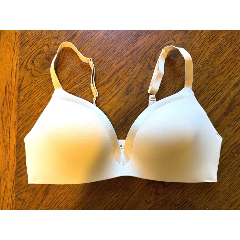 Underoutfit Satin Grace Style 1258 Comfort Shaping Wireless Bra Beige Size XL